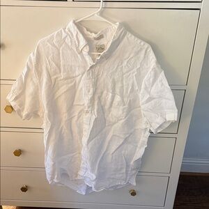 J. Crew White Casual Button Down Shirt